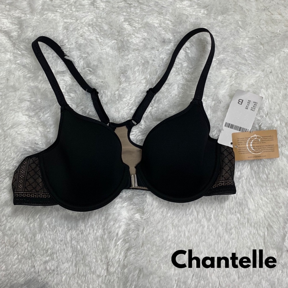 NWT Chantelle Black Bra Size 34B